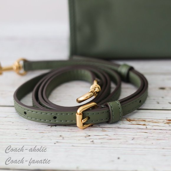 NWT Tory Burch Ella Nylon Mini Tote Crossbody Bag Purse in Palm Leaf Green - Picture 4 of 12